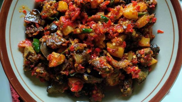 Lauk sambal kentang hati/Foto: Instagram.com/nitha_you