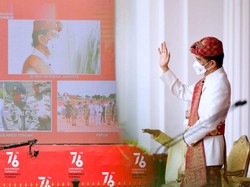 Kala Jokowi Sapa Warga Poso-Merauke di HUT ke-76 RI