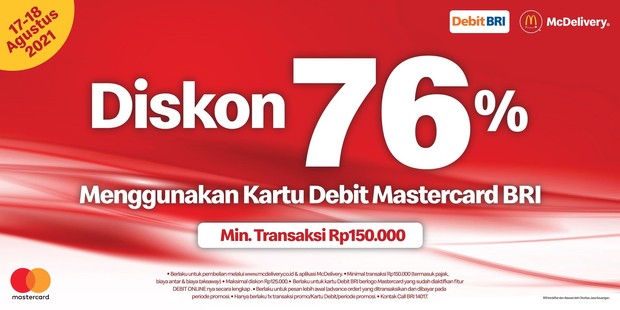 mcDonald's memberikan promo diskon 76%