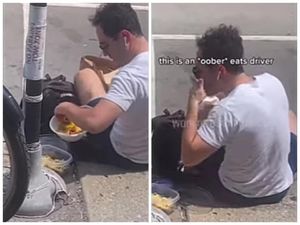 Jorok! Pengantar Makanan Ini Curi Makanan Pelanggan dengan Mencomotnya