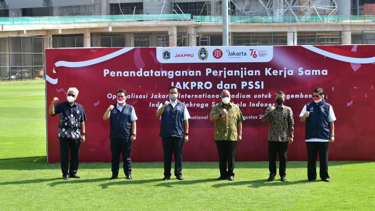 Lapangan latihan Jakarta International Stadium sudah diresmikan, siap dibuka 9 September. (Foto: dok. PT Jakarta Propertindo)