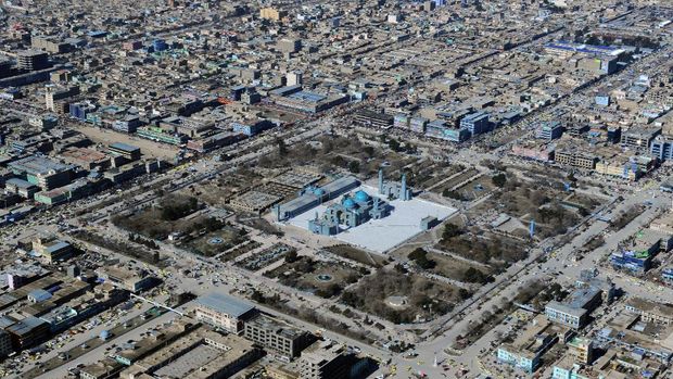 Kota Balkh This photograph taken from a helicopter shows an aerial view of the Hazrat-e Ali shrine in Mazar-i-Sharif in Balkh province on February 4, 2013. Once known as the