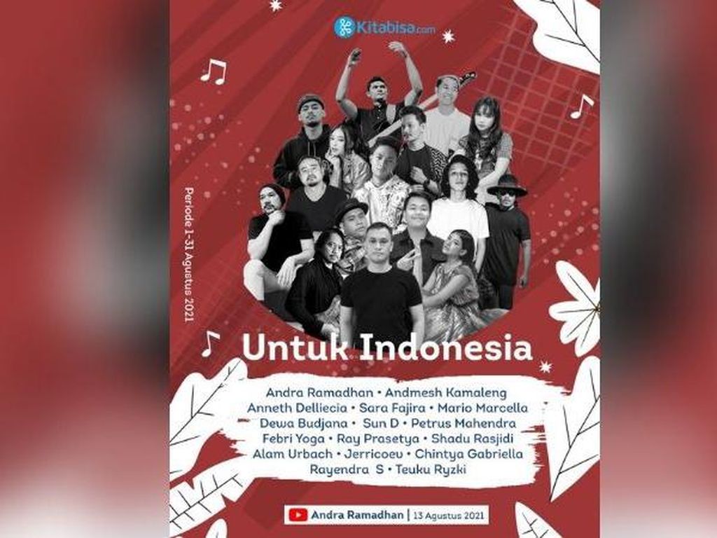 Dewa Budjana hingga Anneth Galang Dana Lewat Lagu Untuk Indonesia