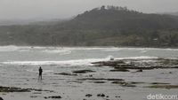 Pantai Cidora Rancabuaya Sepi bak Kuburan Ditinggal Wisatawan