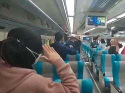 Rayakan HUT ke-76 RI, KAI Kibarkan Merah Putih di Dalam Kereta