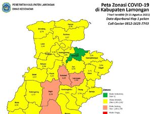 Sepekan, 1 dari 27 Kecamatan di Lamongan Zona Hijau