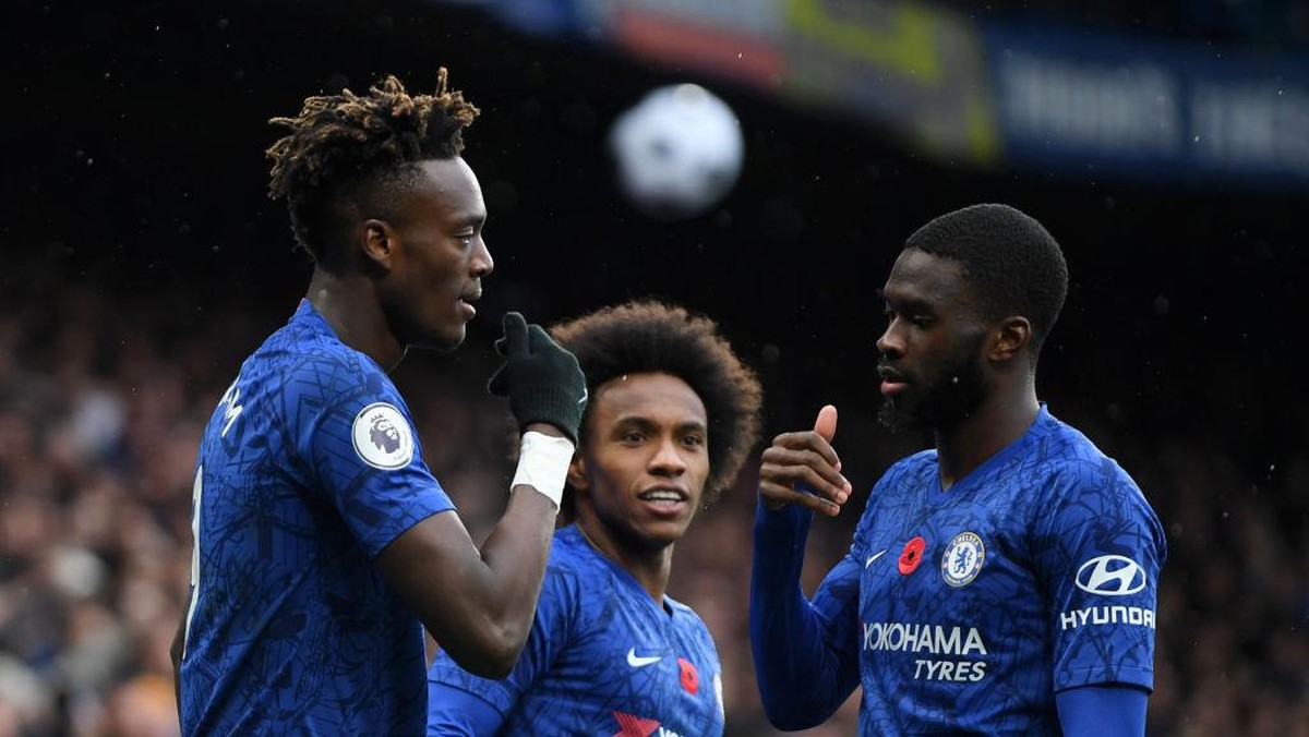 Tammy Abraham dan Fikayo Tomori, dari kawan jadi lawan di Liga Italia (Getty Images/Mike Hewitt)