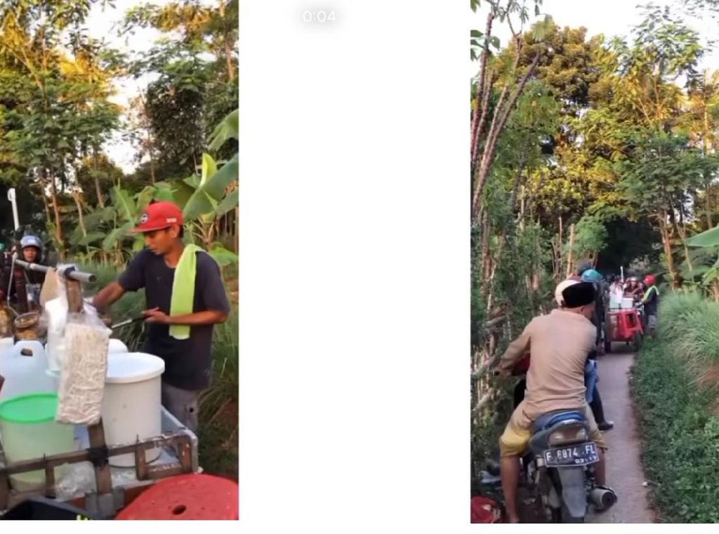 Jago Cari Peluang, Pedagang Gorengan Ini Jualan di Tengah Jalur Tikus yang Macet Jago Cari Peluang, Pedagang Gorengan Ini Jualan di Tengah Jalur Tikus yang Macet