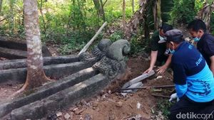 Melihat Proses Evakuasi 3 Arca Jaladwara di Klaten