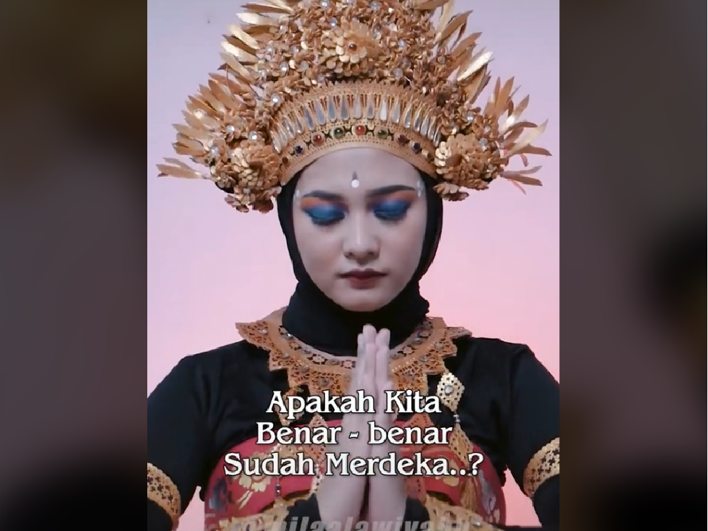 Viral Video Wanita Ungkap Kondisi Menyedihkan Indonesia di Hari Kemerdekaan