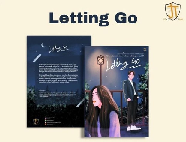 Novel Letting Go dari cerita AU @97NISAIURS/Foto: instagram.com/timjuno
