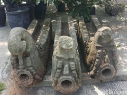 3 Arca Jaladwara Dievakuasi dari Pinggir Kali di Klaten