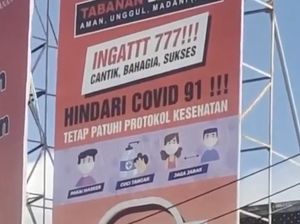 Viral Baliho Salah Tulis Hindari COVID 91!!! di Tabanan Bali Viral Baliho Salah Tulis Hindari COVID 91!!! di Tabanan Bali
