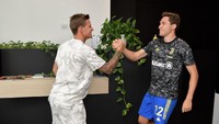 Fabio Quartararo berkunjung ke markas latihan Juventus di Turin, Kamis (19/8/2021). (Foto: dok. Juventus)