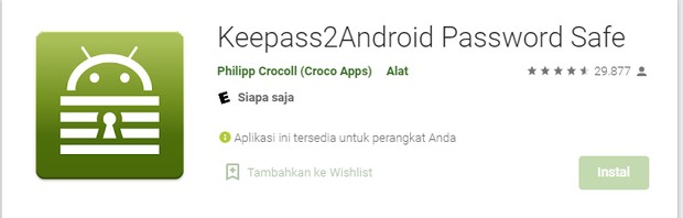 KEEPASS для андроид.