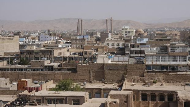 kota tua herat View of old town of Herat in Afghanistan