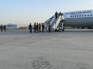 TNI AU Beberkan Tantangan Saat Evakuasi WNI dari Afghanistan TNI AU Beberkan Tantangan Saat Evakuasi WNI dari Afghanistan