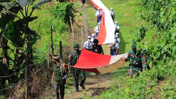 Potret Semarak Kemerdekaan di Tapal Batas RI-Malaysia