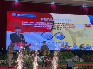 Festival Lomba Seni dan Siswa Nasional Tingkat SMK di Jatim Ditutup