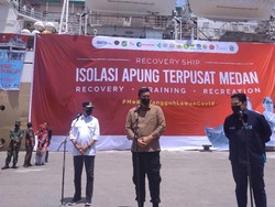 Erick Thohir dan Budi Karya Tinjau Kapal Isoter di Pelabuhan Belawan