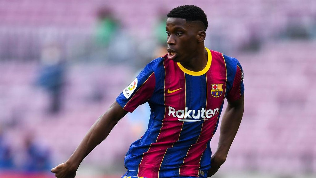 Ilaix Moriba sangat kecewa dengan Barcelona. (Foto: Getty Images/David Ramos)