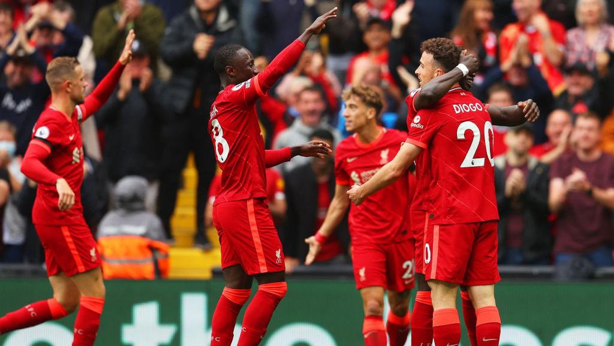 Liverpool unggul 1-0 atas Burnley di babak pertama dalam lanjutan Premier League (Foto: Getty Images/Catherine Ivill)