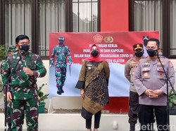 Naik Helikopter, Panglima TNI-Kapolri Rakor COVID-19 di Klaten