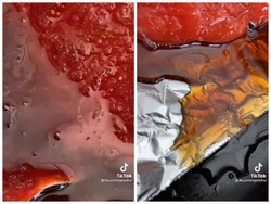 Ngeri! Parasit Keluar dari Salmon Mentah yang Sedang Digarami