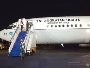 Pesawat Pembawa WNI dari Afghanistan Tiba di Halim Perdanakusuma