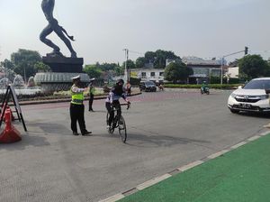 Ada Ganjil-genap, Pesepeda Dilarang  Melintas Jl Sudirman-Thamrin