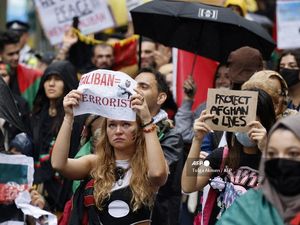 Ribuan Orang di London Unjuk Rasa Kecam Taliban