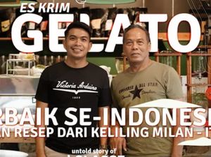 Kafe di Blitar Bikin Gelato yang Creamy Lembut dari Susu Sapi Lokal