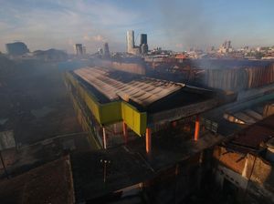 Pasar Kembang Surabaya Terbakar