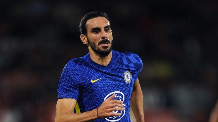 BOURNEMOUTH, ENGLAND - JULY 27: Davide Zappacosta of Chelsea runs off the ball during the Pre-Season Friendly match between AFC Bournemouth and Chelsea at Vitality Stadium on July 27, 2021 in Bournemouth, England. (Photo by Alex Burstow/Getty Images)