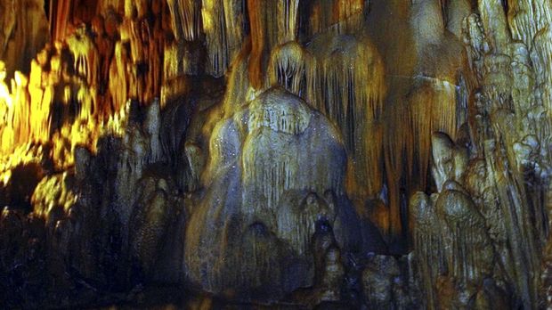 Goa Gong, Pacitan Cave stalactites underground (Gong cave) in Bomo Village, Districk Punung, Pacitan, East Java, Indonesia