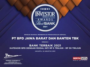 bank bjb Raih Penghargaan Bank Terbaik 2021 Versi Majalah Investor