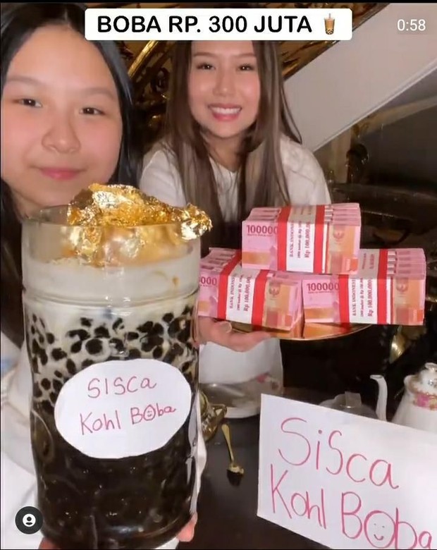 Boba 300 juta buatan siska kohl