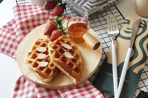 Topping croffle bisa disesuaikan dengan selera