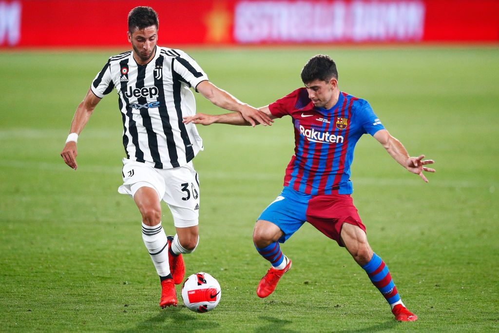 BARCELONA, SPAIN - JULY 21: Yusuf Demir of FC Barcelona in action during a friendly match between FC Barcelona and Gimnastic de Tarragona at Johan Cruyff Stadium on July 21, 2021 in Barcelona, Spain. (Photo by Eric Alonso/Getty Images)