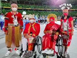 Keelokan Baju Kontingen Indonesia di Paralimpiade Tokyo Jadi Sorotan