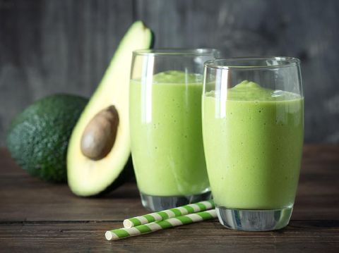 Avocado Smoothie, Made with Fresh Avocados and Non Dairy Milk.