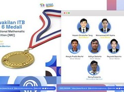 Hebat! Mahasiswa ITB Raih Medali Emas di Olimpiade Matematika Dunia