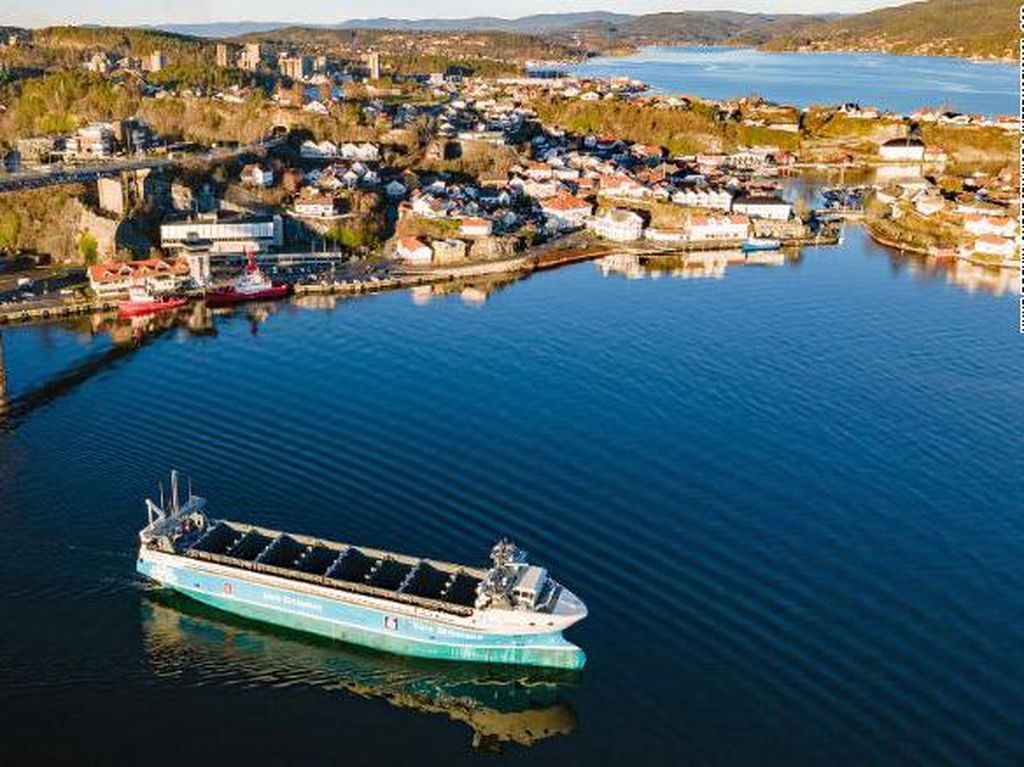 Pertama di Dunia, Kapal Otonom Tanpa Emisi Berlayar di Norwegia