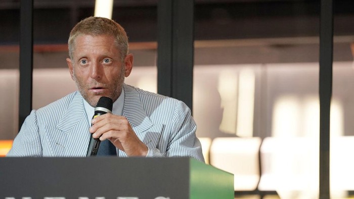 MILAN, ITALY - JULY 16:  Lapo Elkann attends the auction organized by Wannenes and Lapo Elkann for Laps Onlus at Garage Italia on July 16, 2020 in Milan, Italy. (Photo by Vittorio Zunino Celotto/Getty Images)