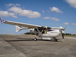 Penampakan Pesawat Listrik Hibrida yang Diuji Coba di Inggris