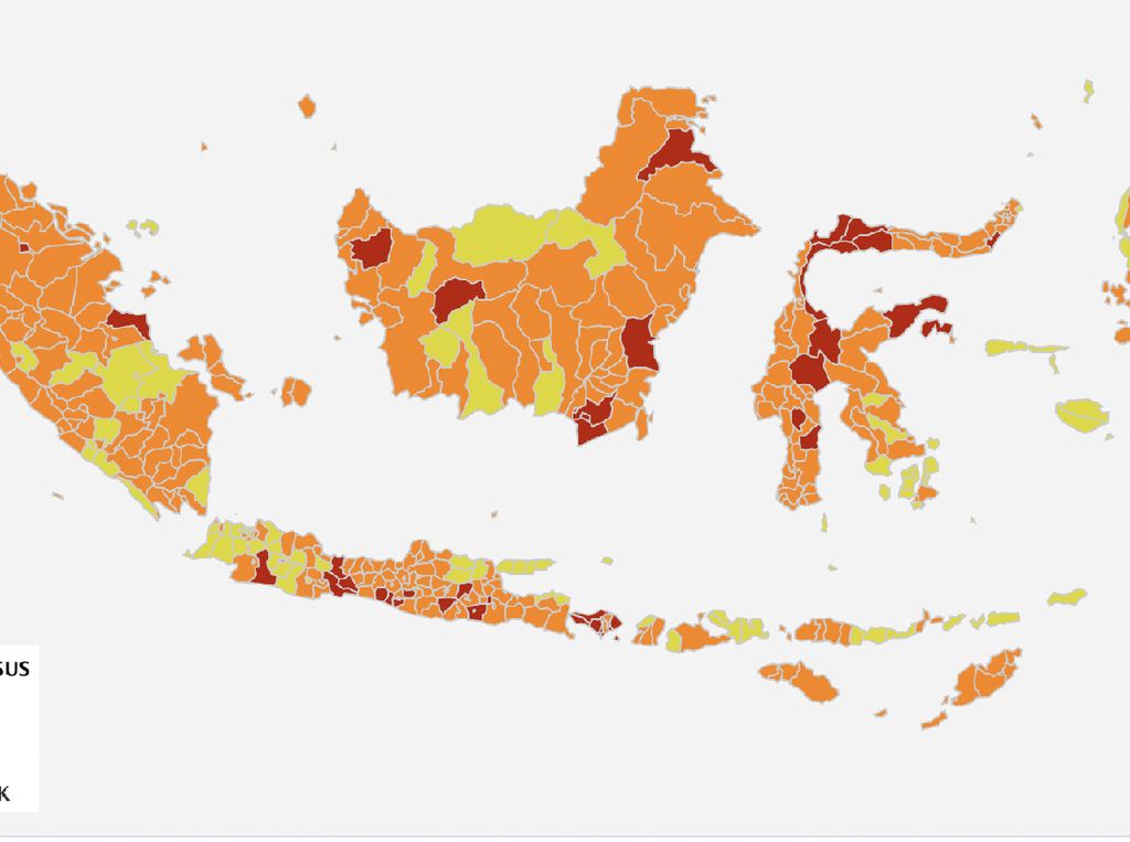 Zona Merah COVID-19, Bali Tidak Berkurang, Aceh Malah Bertambah Zona Merah COVID-19, Bali Tidak Berkurang, Aceh Malah Bertambah