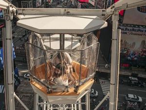 Dikelilingi Hutan Beton, Inilah Bianglala Times Square, Cocok Buat Selfie