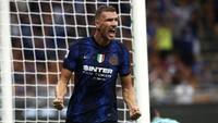 Edin Dzeko, striker Inter Milan ini sudah jebol 69 klub (Getty Images)