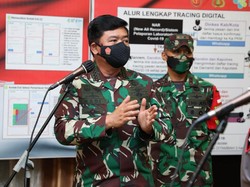 Panglima TNI Tinjau Isoter Terapung KM Tidar di Jayapura Papua