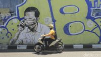 Mural Mirip Jokowi Tertutup Masker Masih Ada di Bandung